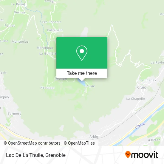 Lac De La Thuile map