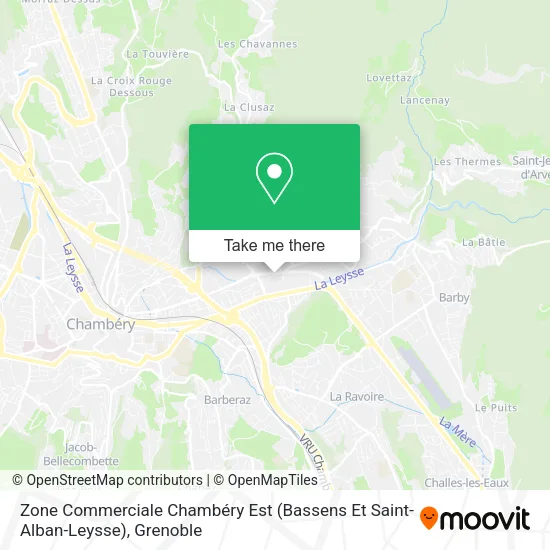 Zone Commerciale Chambéry Est (Bassens Et Saint-Alban-Leysse) map