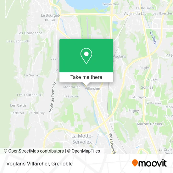 Voglans Villarcher map
