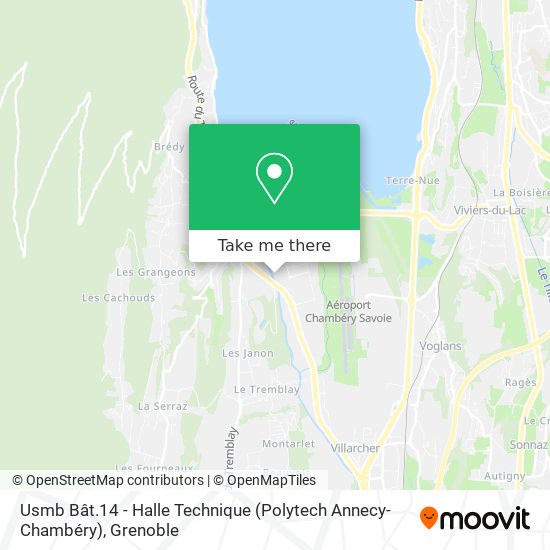 Usmb Bât.14 - Halle Technique (Polytech Annecy-Chambéry) map