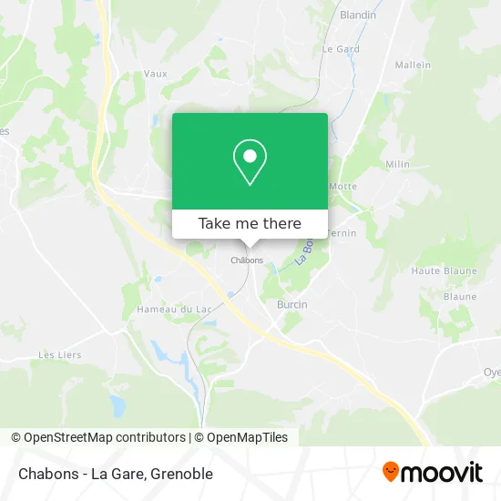 Chabons - La Gare map