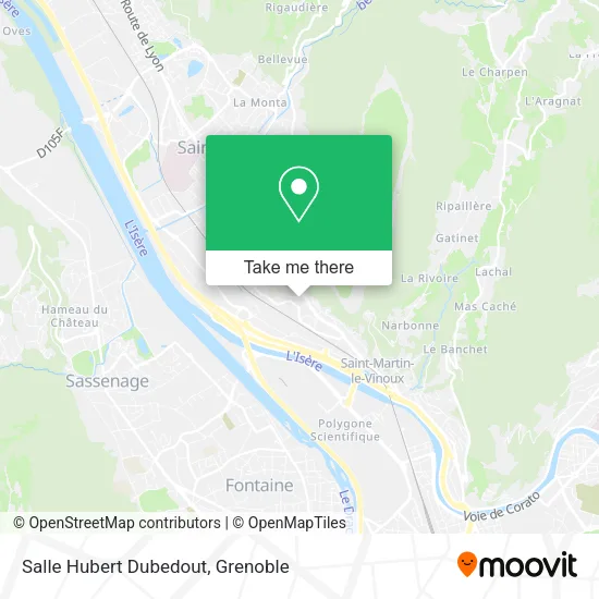 Salle Hubert Dubedout map