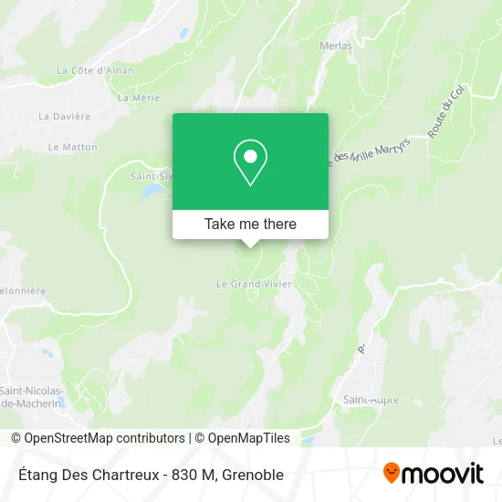 Étang Des Chartreux - 830 M map