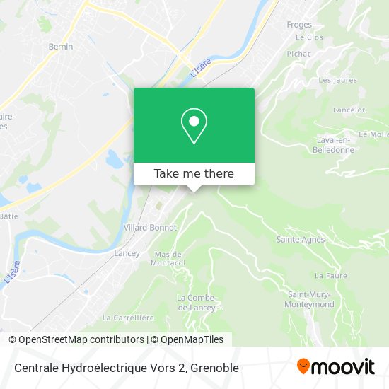 Centrale Hydroélectrique Vors 2 map