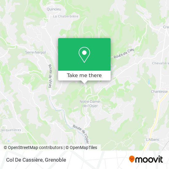 Col De Cassière map