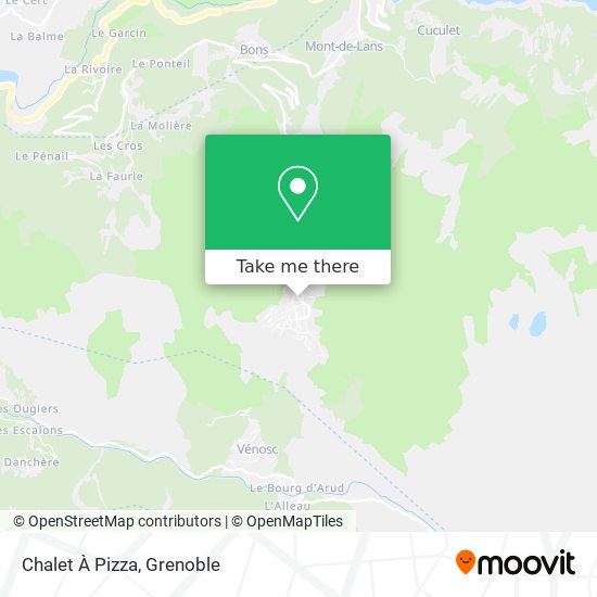 Chalet À Pizza map