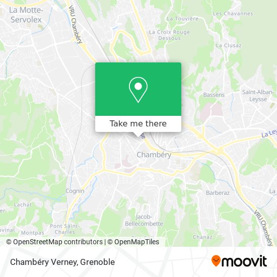 Chambéry Verney map