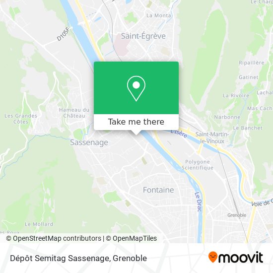 Dépôt Semitag Sassenage map