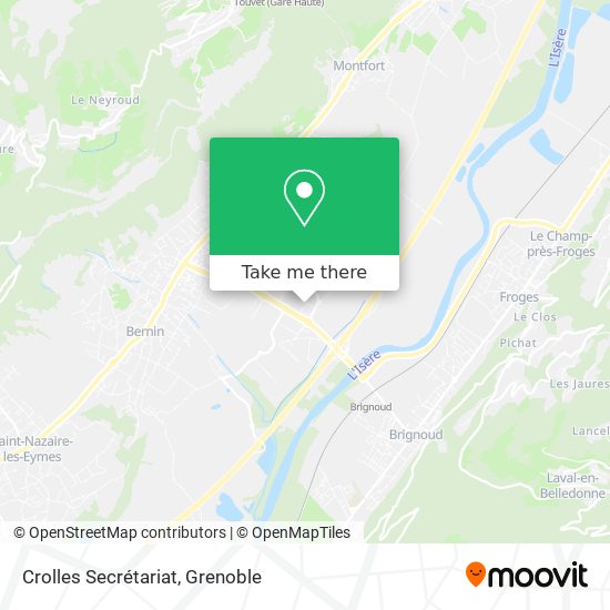 Crolles Secrétariat map