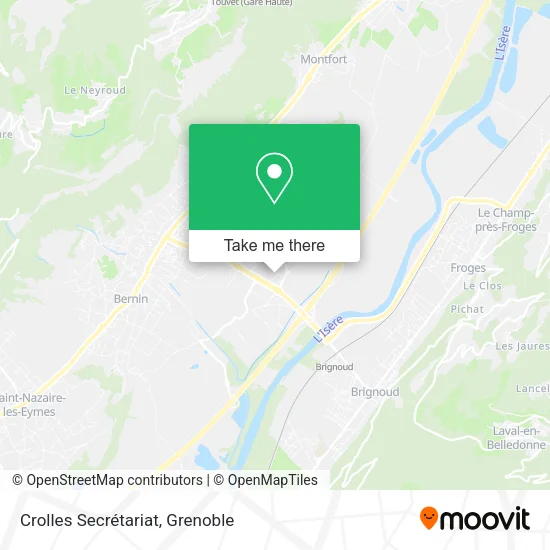 Crolles Secrétariat map