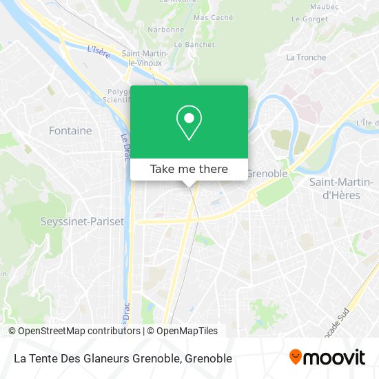 La Tente Des Glaneurs Grenoble map