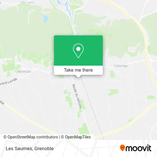 Les Saumes map