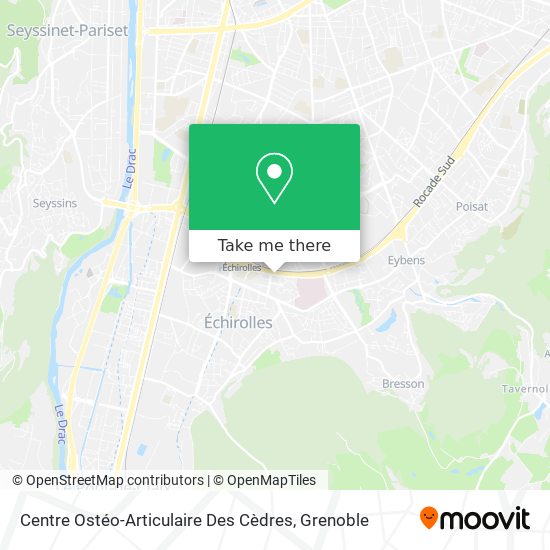 Centre Ostéo-Articulaire Des Cèdres map
