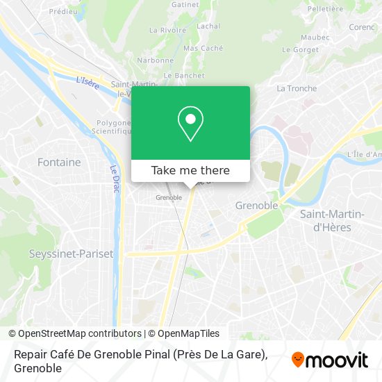 Mapa Repair Café De Grenoble Pinal (Près De La Gare)