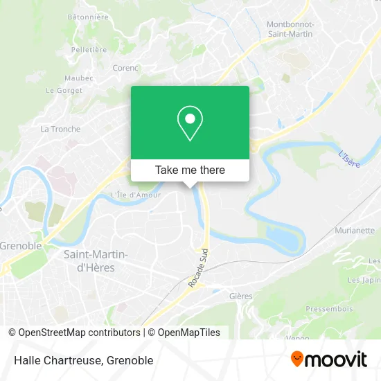 Halle Chartreuse map