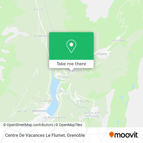 Centre De Vacances Le Flumet map