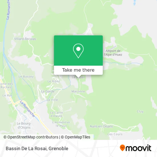 Bassin De La Rosai map