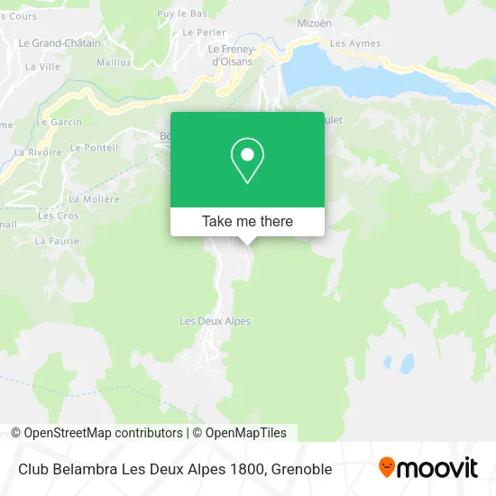 Club Belambra Les Deux Alpes 1800 map