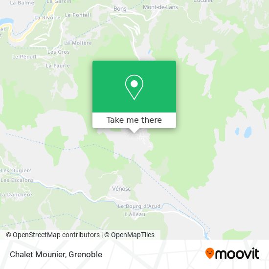 Chalet Mounier map