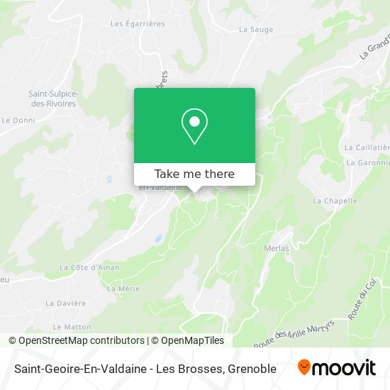 Saint-Geoire-En-Valdaine - Les Brosses map