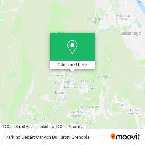 Parking Départ Canyon Du Furon map