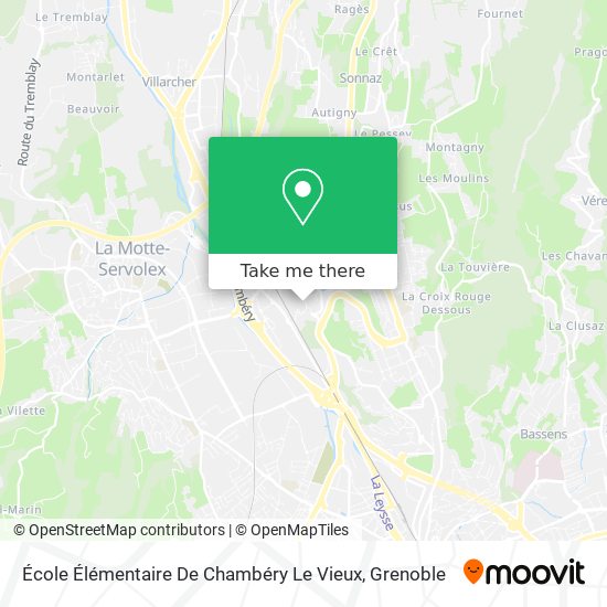 École Élémentaire De Chambéry Le Vieux map