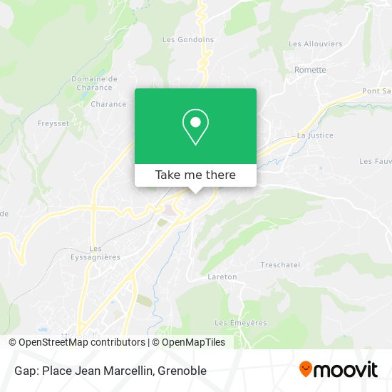 Gap: Place Jean Marcellin map