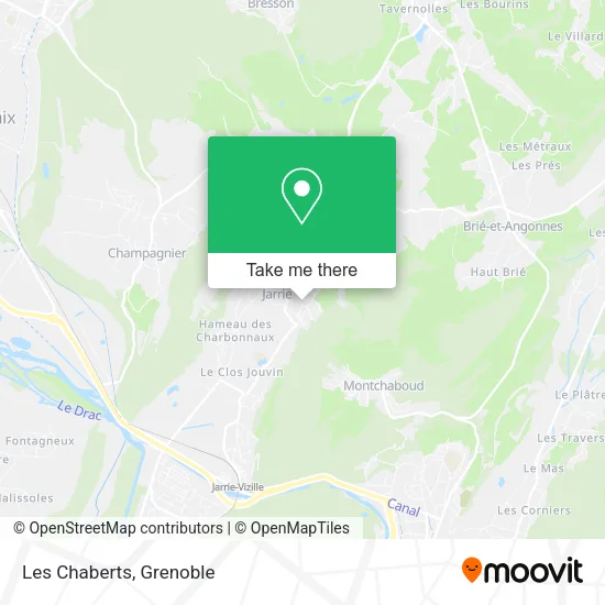 Les Chaberts map
