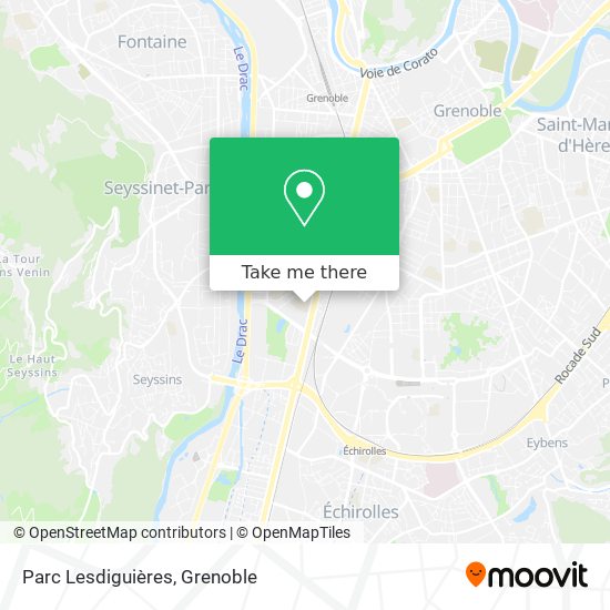 Parc Lesdiguières map