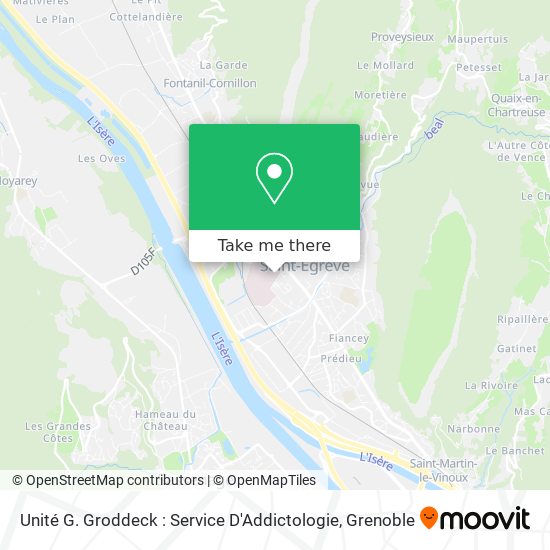 Unité G. Groddeck : Service D'Addictologie map