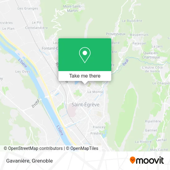 Gavanière map