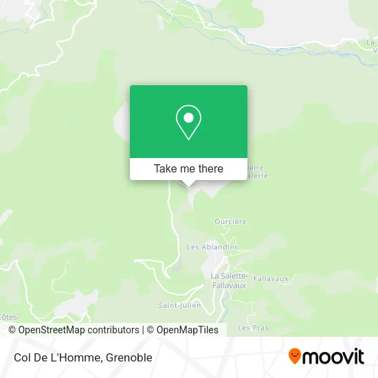 Col De L'Homme map