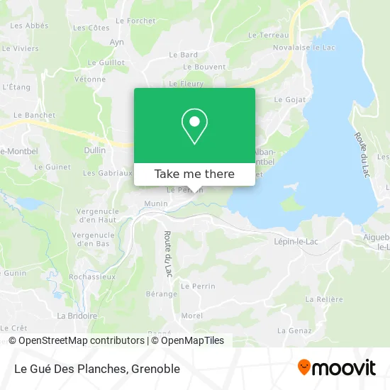 Le Gué Des Planches map