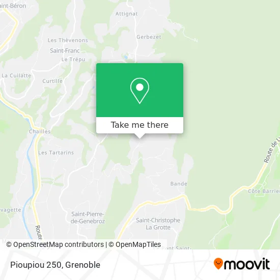 Pioupiou 250 map
