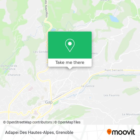 Adapei Des Hautes-Alpes map