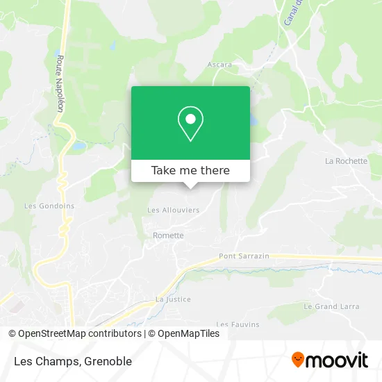 Les Champs map