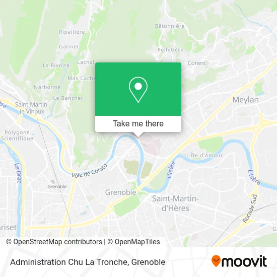 Administration Chu La Tronche map