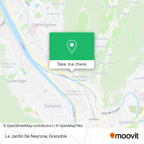 Le Jardin De Neyrone map