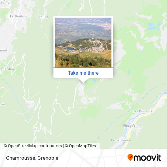 Chamrousse map