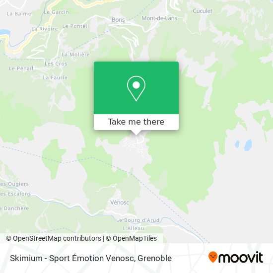 Skimium - Sport Émotion Venosc map