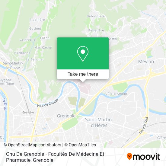 Chu De Grenoble - Facultés De Médecine Et Pharmacie map