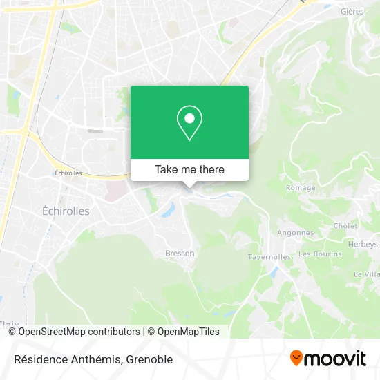 Résidence Anthémis map