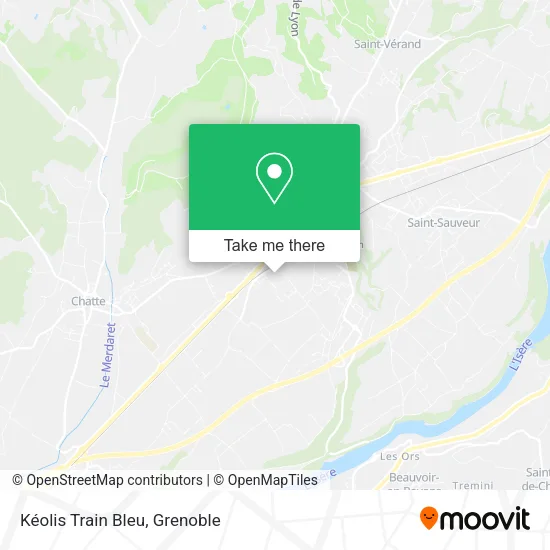 Kéolis Train Bleu map