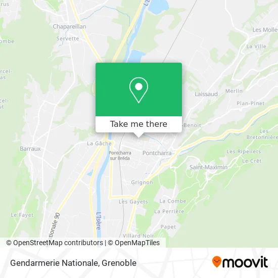 Gendarmerie Nationale map