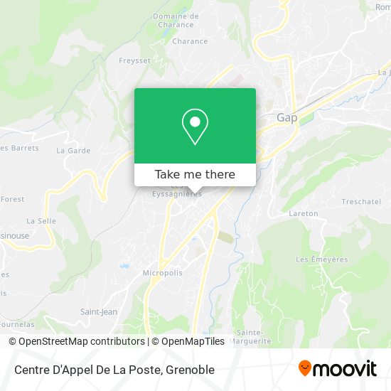 Centre D'Appel De La Poste map