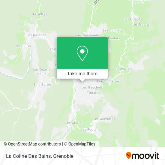 La Coline Des Bains map