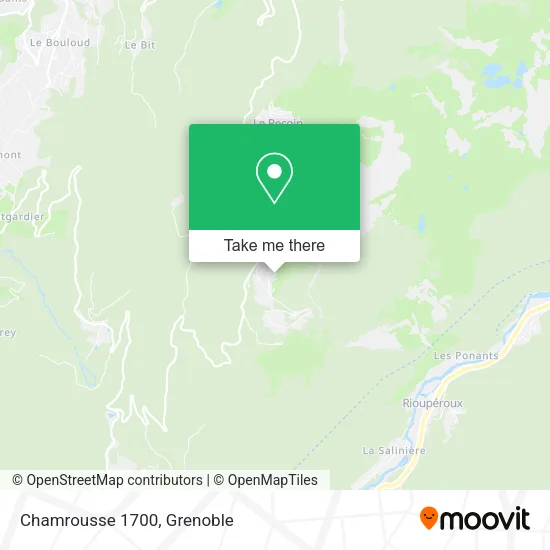Chamrousse 1700 map