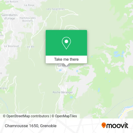 Chamrousse 1650 map