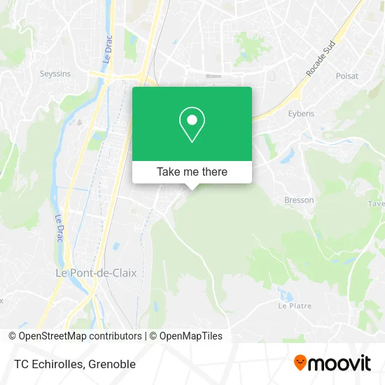 TC Echirolles map