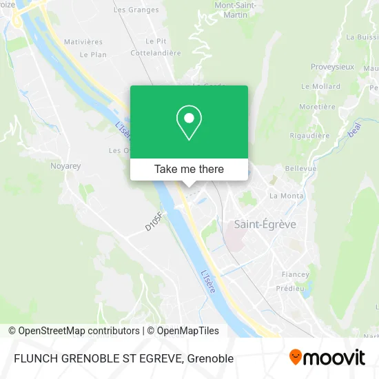 FLUNCH GRENOBLE ST EGREVE map